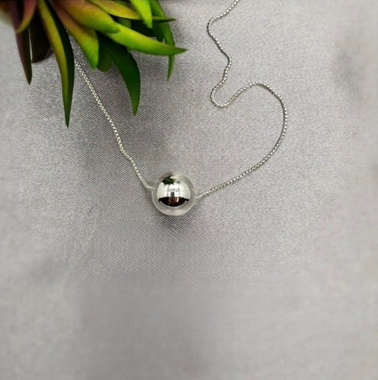 50 cm necklace with 14mm ball slider