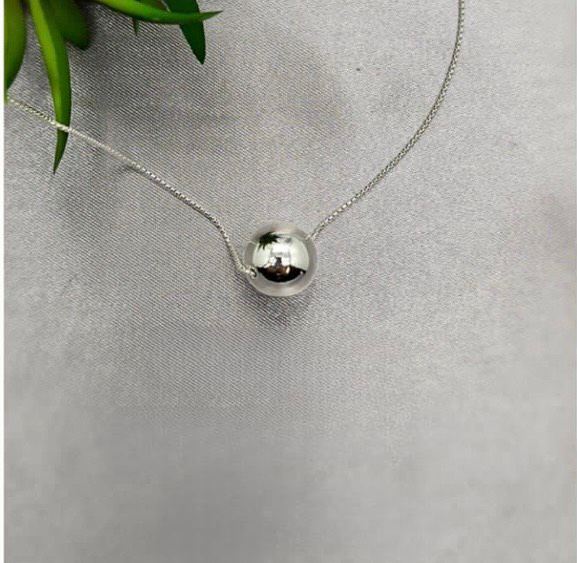 45 Cm Necklace With 16 Mm Ball Slider
