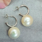 Pretty Woman Earrings With 12Mm Freshwater Pearl Attachment - Terciany 