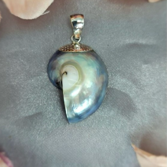 Sterling silver pendant with beautiful shell pearl