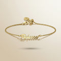 Petite 9 c gold name bracelet - Terciany 