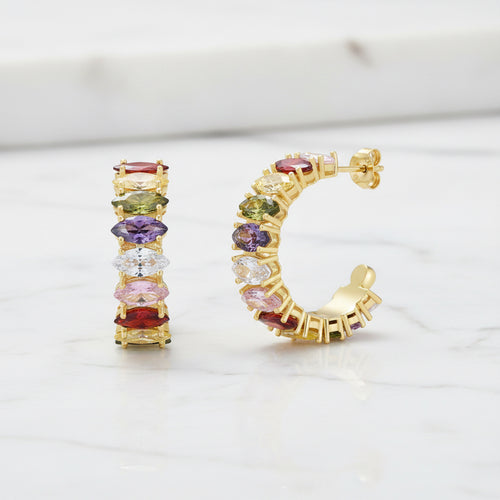 27 mm Colourfull hoops - Terciany 