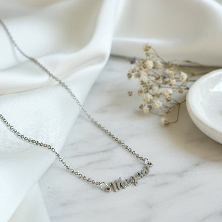 Petite Sterling Silver Name Necklace