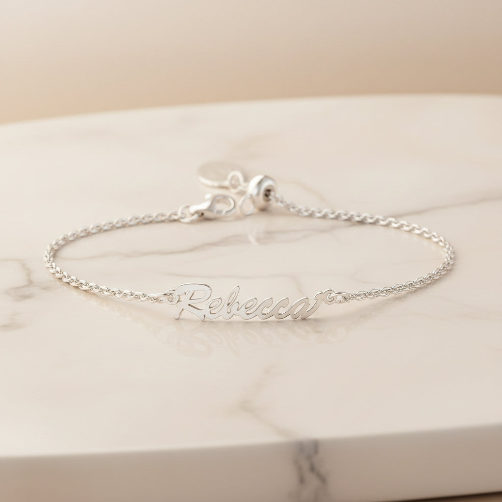 Petite Sterling Silver Name Bracelet - Terciany 