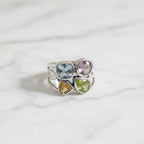 Semi precious four stone ring - Terciany 