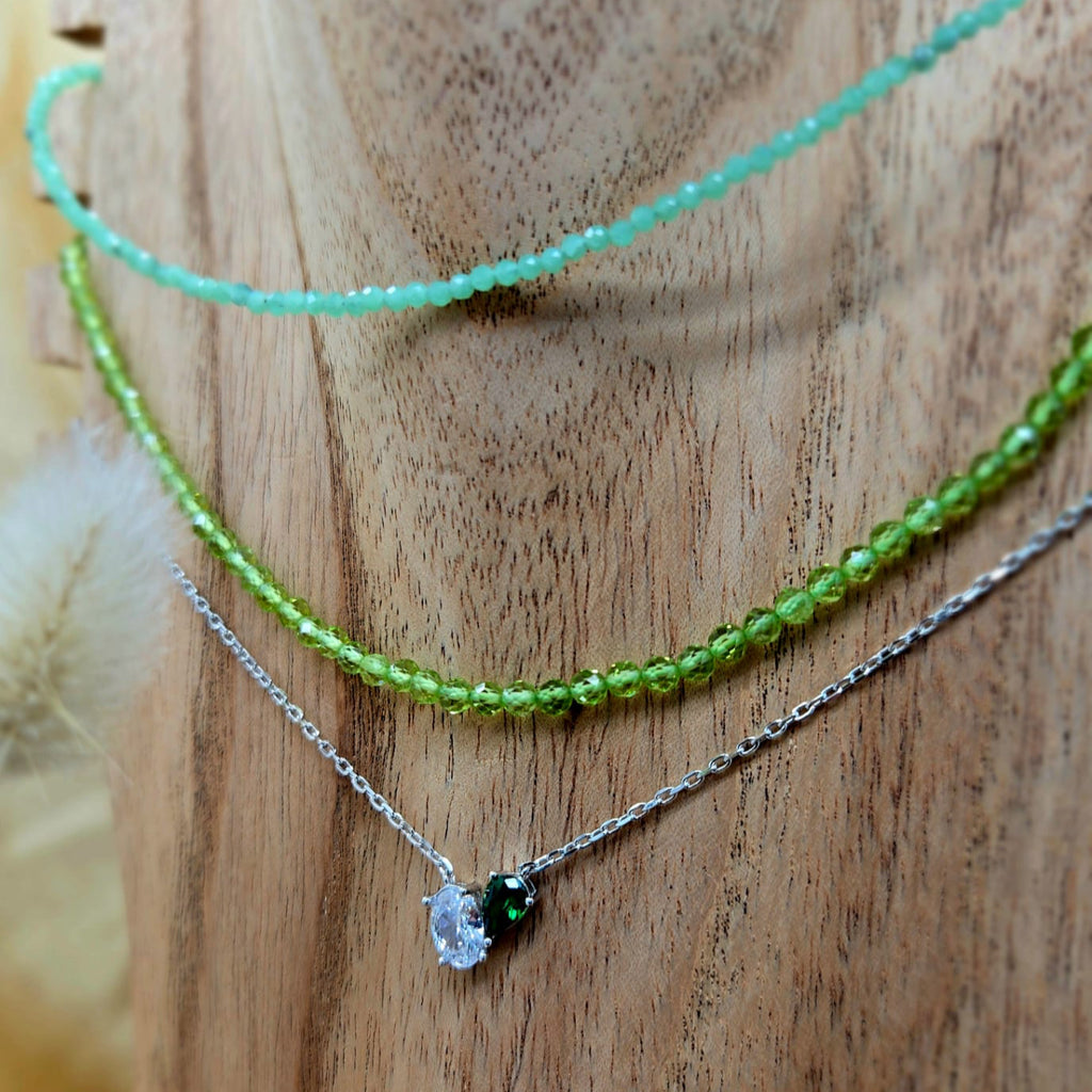 Stunning Peridot Semi Precious Necklace