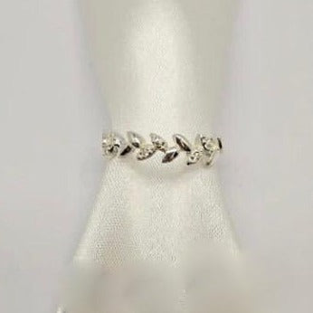 Sterling Silver Leaves Ring