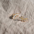 Gold Crown Stud Earrings