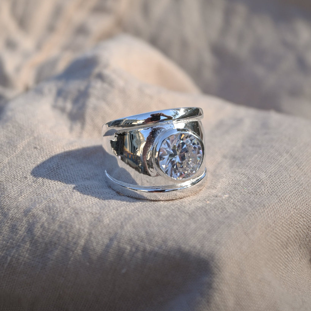 Showstopper Louise Ring With Large Clear Stone