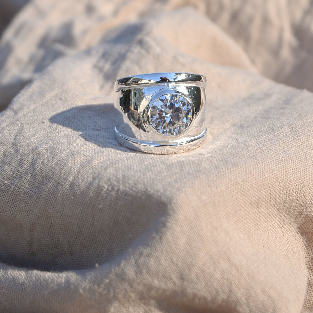 Showstopper Louise Ring With Large Clear Stone