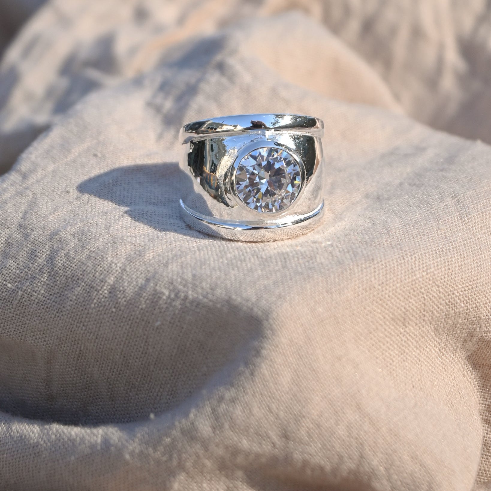 Showstopper Louise Ring With Large Clear Stone