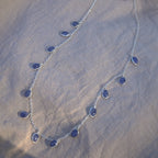 Tanzanite Semi Precious Stone Drop Necklace - Terciany 