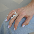 Statement Three Pearl Ring - Terciany 