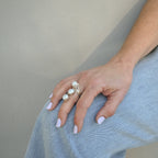 Statement Three Pearl Ring - Terciany 