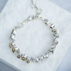Sterling Silver Multi-Shape Citrine Gemstone Bracelet – 16 + 4cm