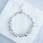 Sterling Silver Multi-Gemstone Adjustable Bracelet – Garnet, Amethyst, Blue Topaz & Citrine