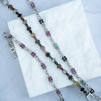 Sterling Silver Tourmaline Tennis Bracelet