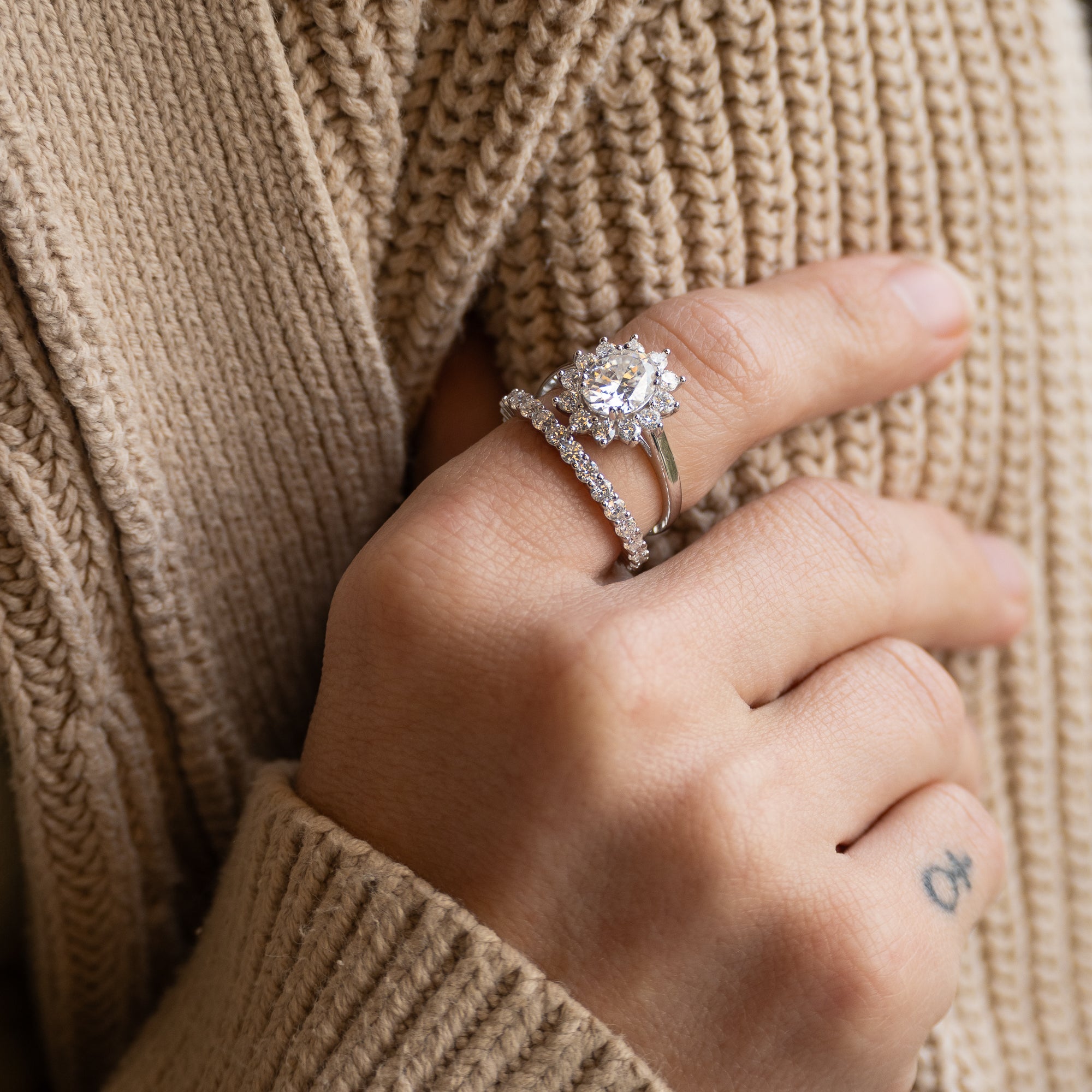 Diana Oval Moissanite Ring