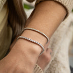 Tennis bracelet with 2mm Moissanite stones (with GRA Certificate) - Terciany 