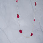 Ruby Semi Precious Stone Necklace