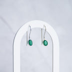 Green Onyx Semi Precious stone drop earrings - Terciany 