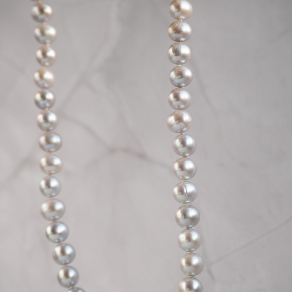 8-9 mm Grey Freshwater Pearl Necklace - Terciany 
