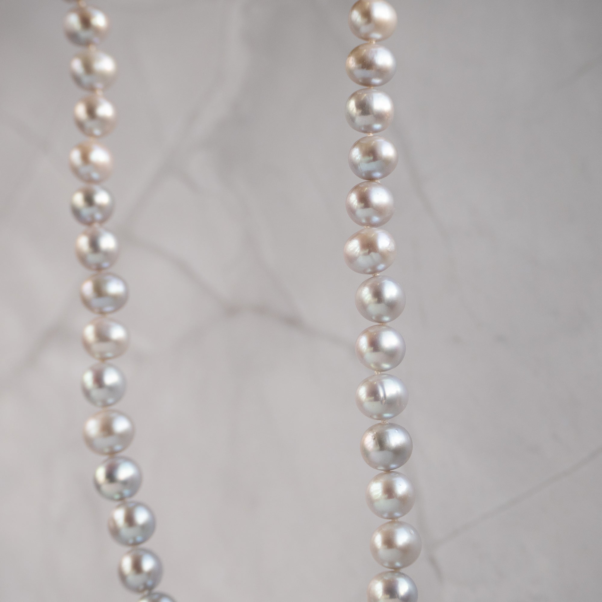 8-9 mm Grey Freshwater Pearl Necklace - Terciany 