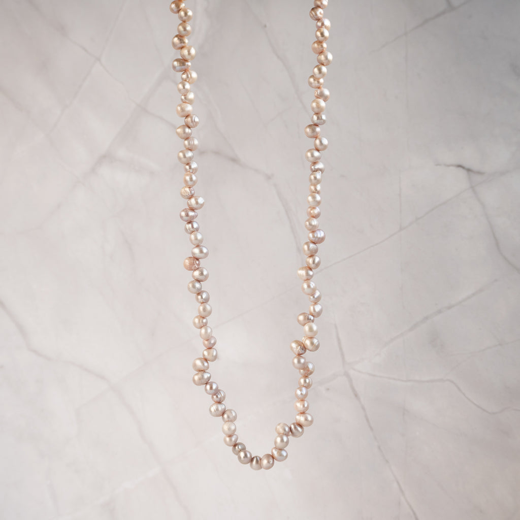 6-7 mm Grey\Peach Freshwater pearls
