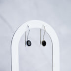 Black Onyx Semi precious stone drop earrings - Terciany 