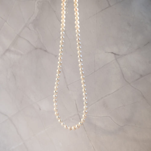5-6 mm White Pearl necklace - Terciany 