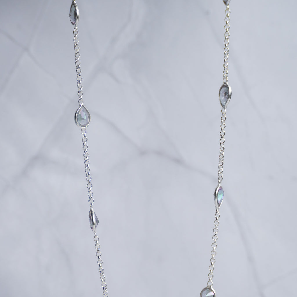 Teardrop Mystic Topaz Necklace
