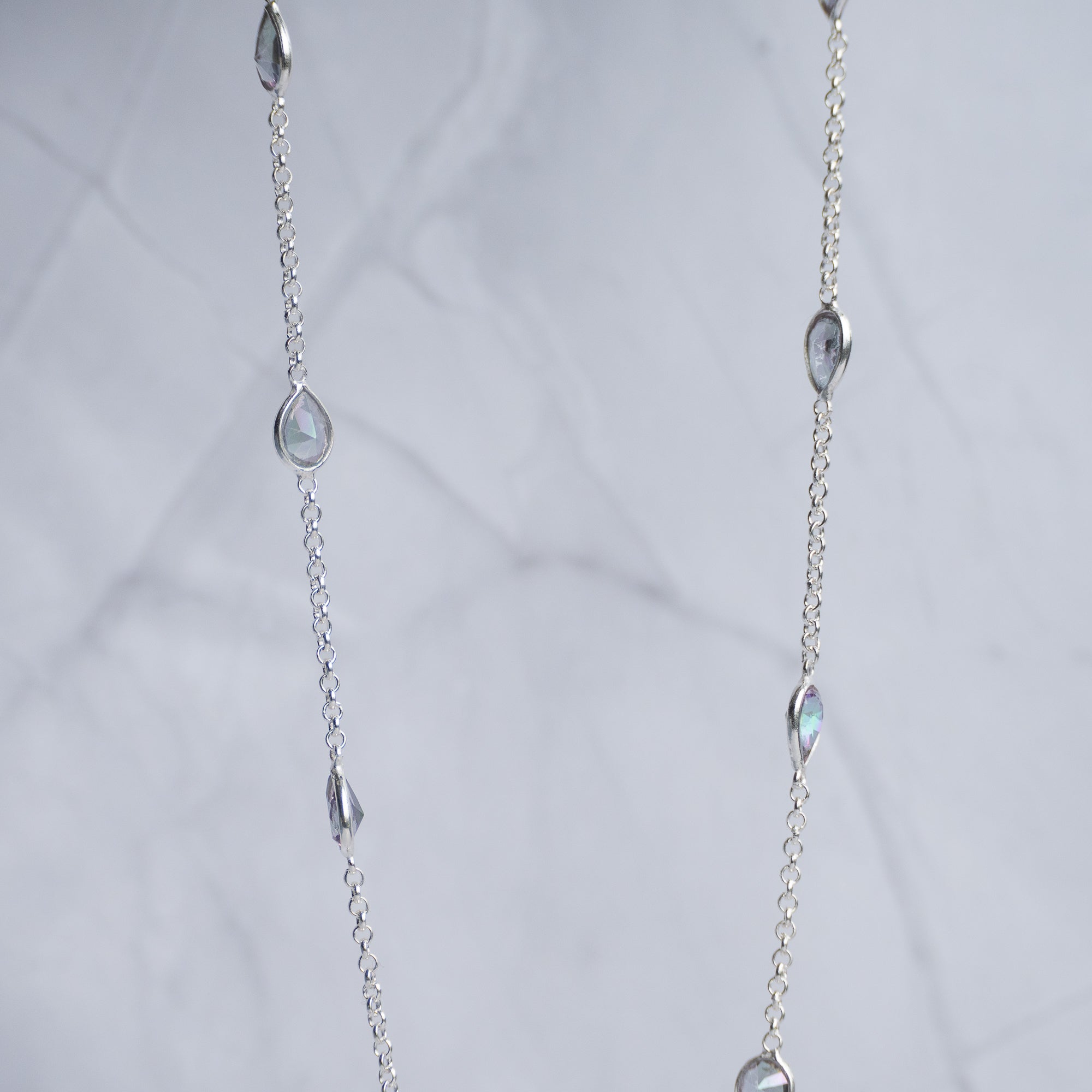 Teardrop Mystic Topaz Necklace