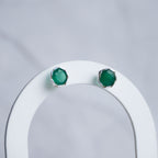 Green Onyx Semi Precious stone stud earrings - Terciany 