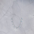Blue Topaz Teardrop Necklace - Terciany 