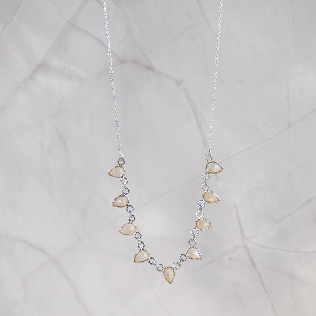 Citrine Teardrop Necklace
