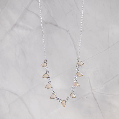 Citrine Teardrop Necklace - Terciany 