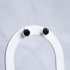 Black Onyx Semi Precious stone stud earrings - Terciany 