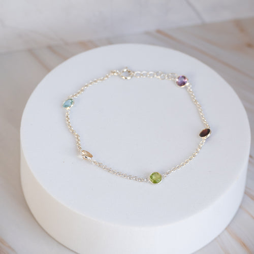 Rainbow Semi Precious stone bracelet - Terciany 