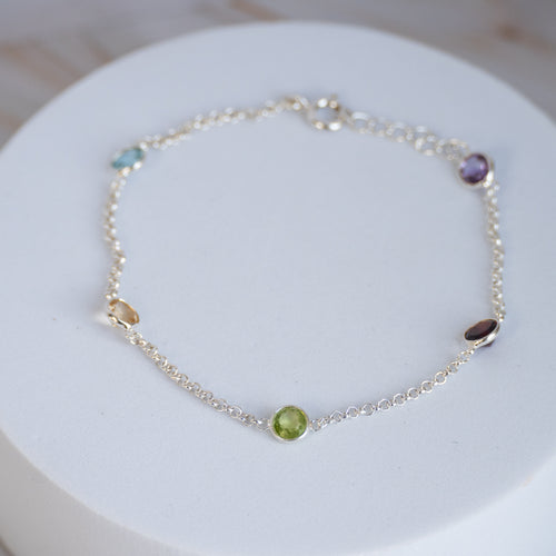 Rainbow Semi Precious stone bracelet - Terciany 