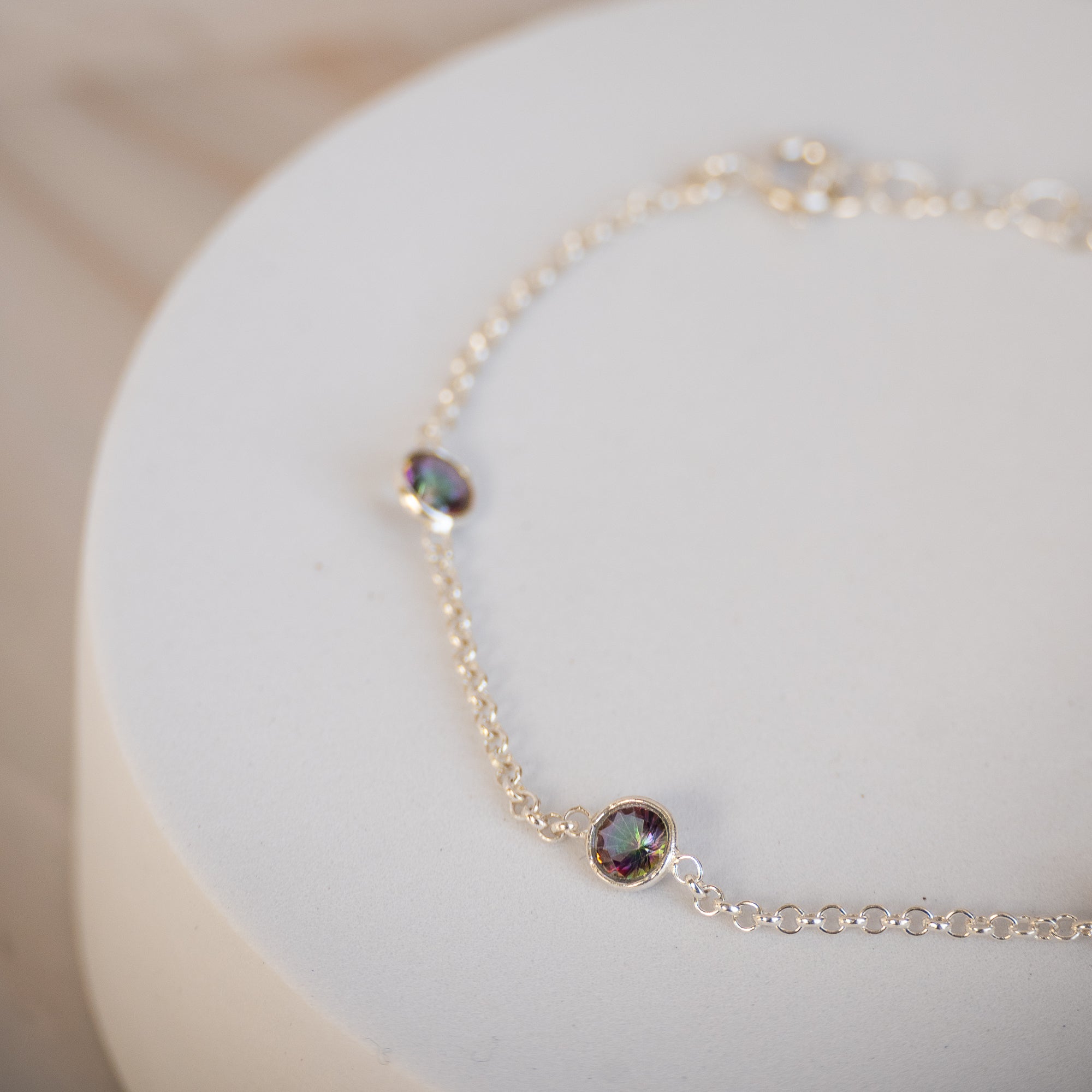 Mystic Topaz Stone Bracelet