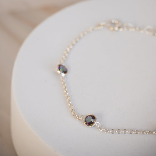 Mystic Topaz Stone Bracelet - Terciany 