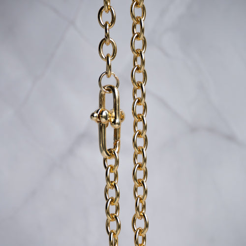 Modern Paperclip clasp Gold Chain - Terciany 