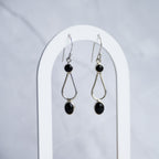 Black Onyx drop earrings - Terciany 