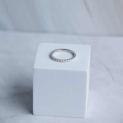 2mm Full Eternity Moissanite Band Ring - Terciany 