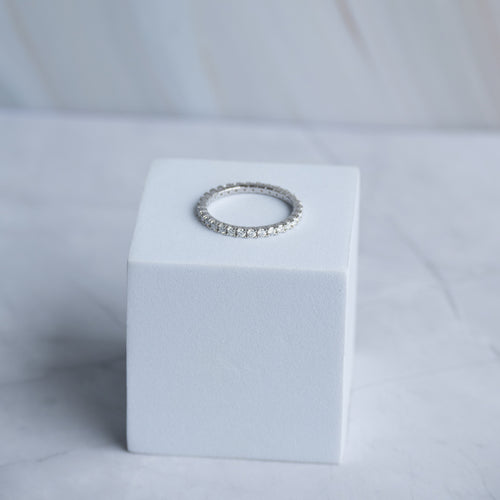 2mm Full Eternity Moissanite Band Ring - Terciany 