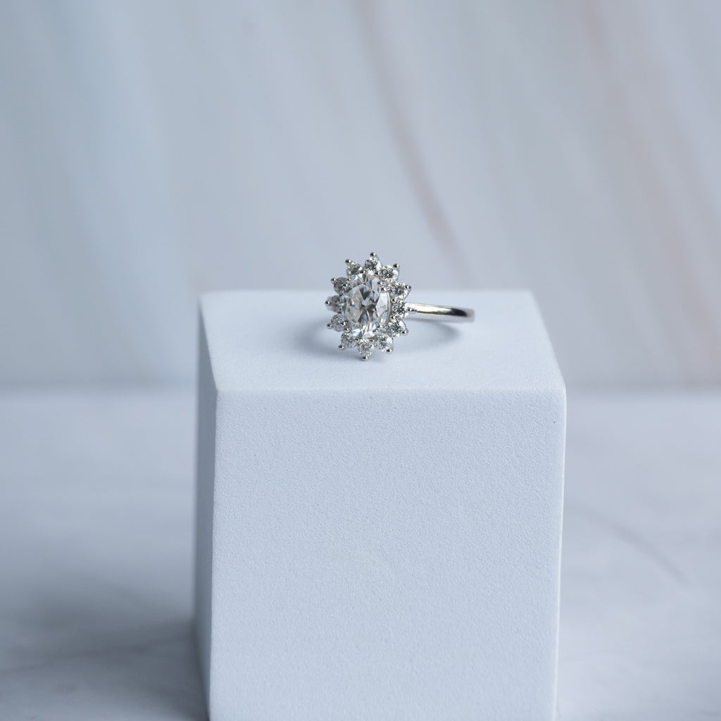 Diana Oval Moissanite Ring