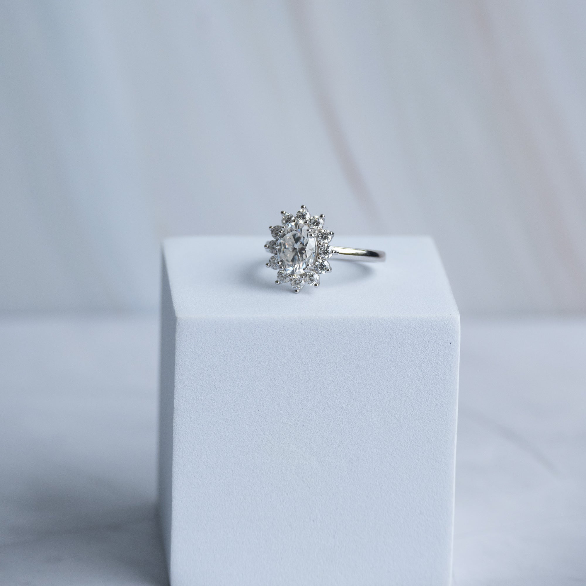 Diana Oval Moissanite Ring