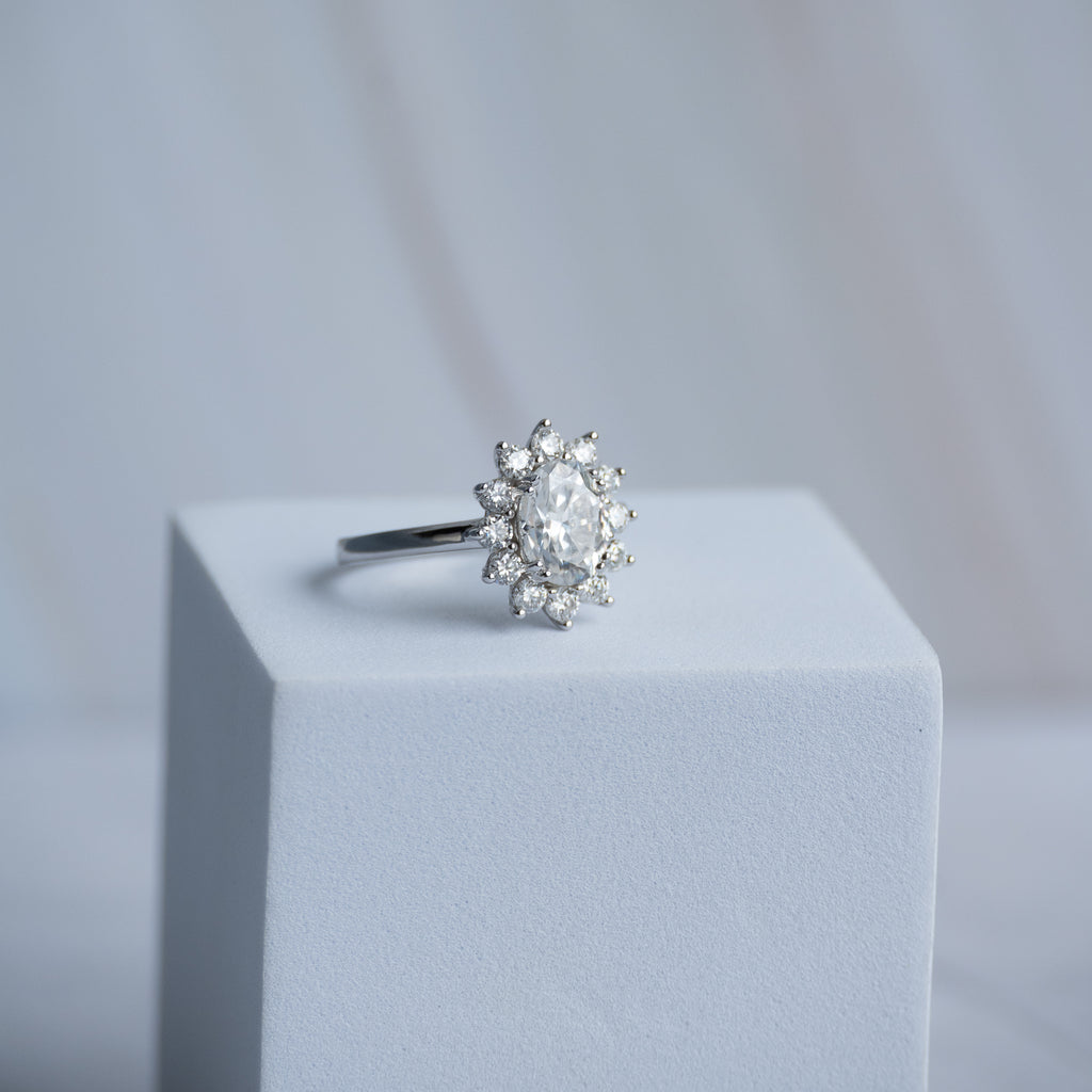 Diana Oval Moissanite Ring