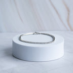 Tennis Bracelet with 2.5 mm Moissanite stones (with GRA Certificate)