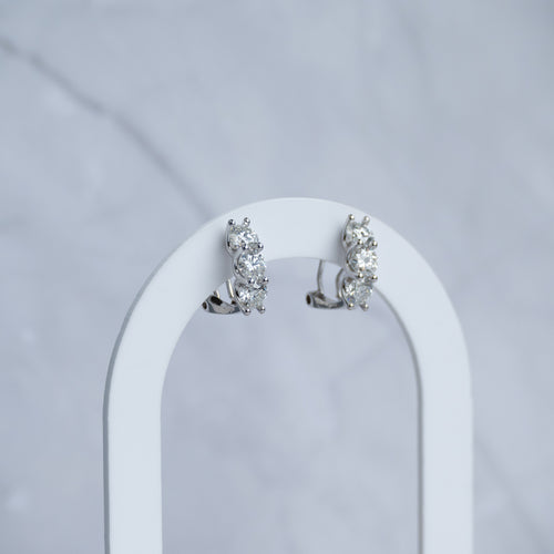 5mm Moissanite Tree Statement earrings - Terciany 
